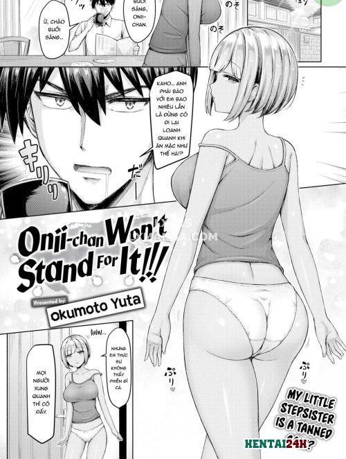 Onii-chan Won't Stand For It!!!